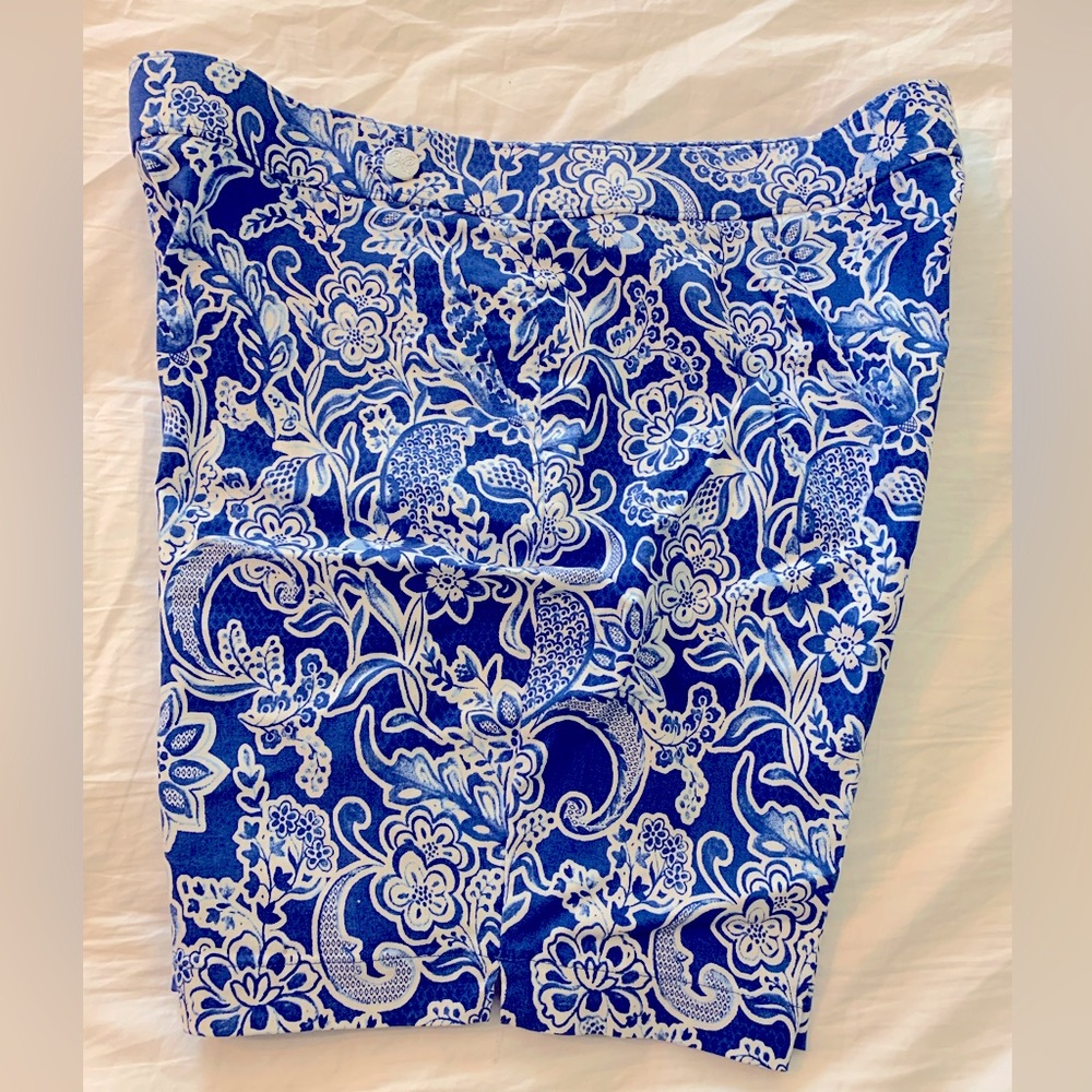 Rafaella Royal Blue and White Shorts